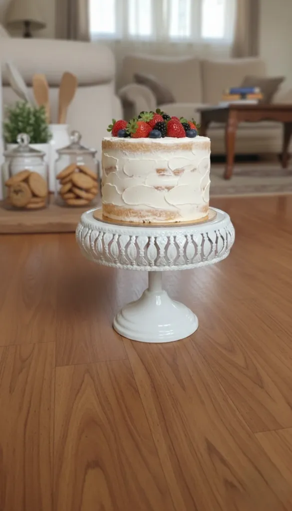 cake stand white